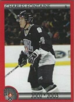 2002-03 Cartes, Timbres et Monnaies Sainte-Foy Hull Olympiques (QMJHL) #3 Charles Fontaine Front
