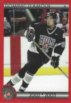 2002-03 Cartes, Timbres et Monnaies Sainte-Foy Hull Olympiques (QMJHL) #4 Dominic DAmour Front