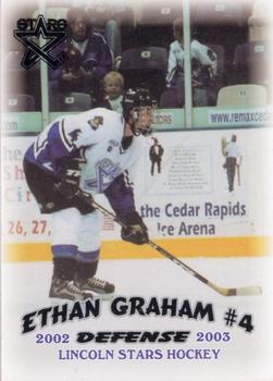 2002-03 Blueline Booster Club Lincoln Stars (USHL) #2 Ethan Graham Front