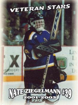 2002-03 Blueline Booster Club Lincoln Stars (USHL) #24 Nate Ziegelmann Front