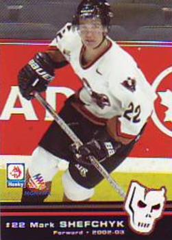 2002-03 Calgary Hitmen (WHL) #NNO Mark Shefchyk Front