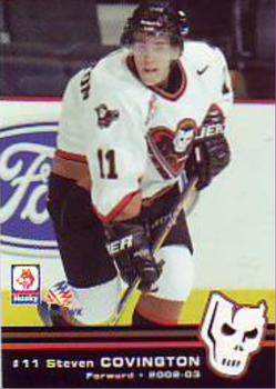 2002-03 Calgary Hitmen (WHL) #NNO Steven Covington Front