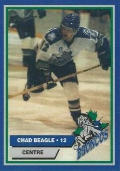 1996-97 Swift Current Broncos (WHL) #8 Chad Beagle Front