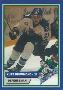 1996-97 Swift Current Broncos (WHL) #16 Kurt Drummond Front