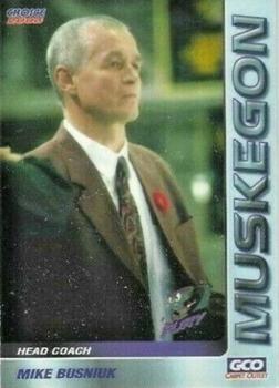2002-03 Choice Muskegon Fury (UHL) #4 Mike Busniuk Front