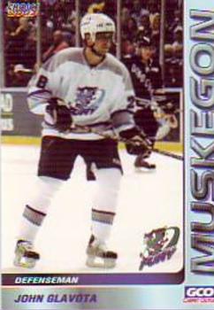 2002-03 Choice Muskegon Fury (UHL) #8 John Glavota Front