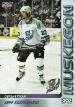 2002-03 Choice Muskegon Fury (UHL) #12 Jeff Kozakowski Front