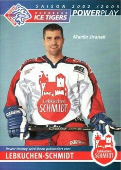 2002-03 Nurnberg Ice Tigers (DEL) #NNO Martin Jiranek Front