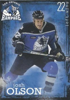 2003-04 Armadillo Homes San Antonio Rampage (AHL) #15 Josh Olson Front