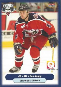 2003-04 Choice Syracuse Crunch (AHL) #6 Ben Knopp Front