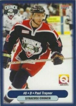 2003-04 Choice Syracuse Crunch (AHL) #8 Paul Traynor Front