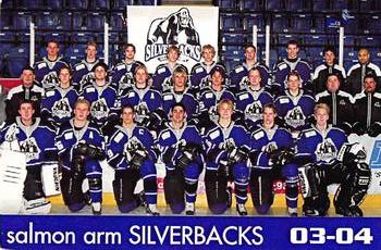 2003-04 Lakeside Printing Salmon Arm Silverbacks (BCHL) #NNO Team Photo Front