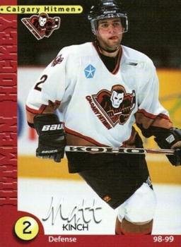 1998-99 Calgary Hitmen (WHL) #1 Matt Kinch Front