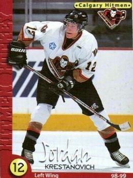 1998-99 Calgary Hitmen (WHL) #9 Jordan Krestanovich Front