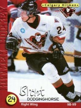 1998-99 Calgary Hitmen (WHL) #18 Brent Dodginghorse Front