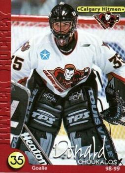 1998-99 Calgary Hitmen (WHL) #23 Donald Choukalos Front