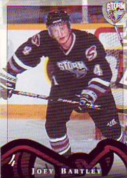 1997-98 Guelph Storm (OHL) Police #6 Joey Bartley Front