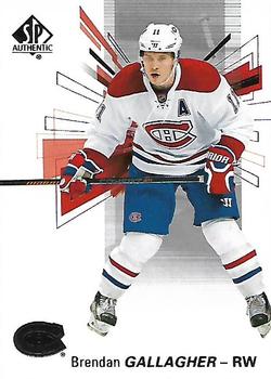 2016-17 SP Authentic #81 Brendan Gallagher Front
