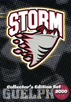 1999-00 Guelph Storm (OHL) #1 Checklist Front