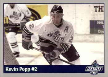 1995-96 Seattle Thunderbirds (WHL) #NNO Kevin Popp Front