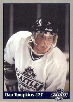 1995-96 Seattle Thunderbirds (WHL) #NNO Dan Tompkins Front