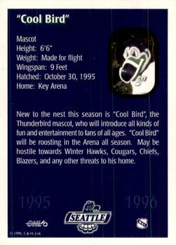 1995-96 Seattle Thunderbirds (WHL) #NNO Cool Bird Back