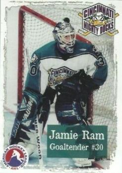 1998-99 Arnold Printing Cincinnati Mighty Ducks (AHL) #12 Jamie Ram Front