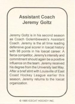 1995-96 Arizona Icecats (ACHA) #NNO Jeremy Goltz Back