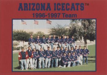1996-97 Arizona Icecats (ACHA) #NNO Header / Checklist Front