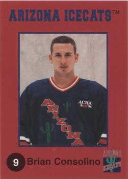 1996-97 Arizona Icecats (ACHA) #NNO Brian Consolino Front