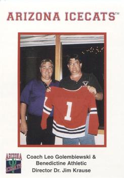 1997-98 Arizona Icecats (ACHA) #NNO Leo Golembiewski / Dr. Jim Krause Front