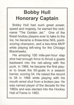 1998-99 Arizona Icecats (ACHA) #NNO Bobby Hull Back