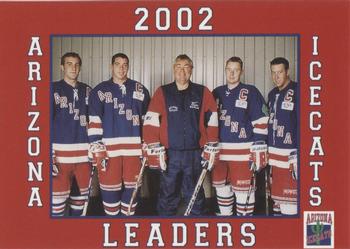 2001-02 Arizona Icecats (ACHA) #NNO 2002 Arizona Icecats Leaders Front