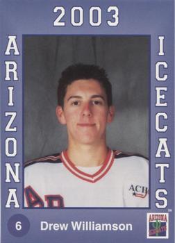 2002-03 Arizona Icecats (ACHA) #NNO Drew Williamson Front