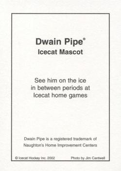 2002-03 Arizona Icecats (ACHA) #NNO Dwain Pipe Back