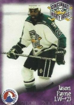 1999-00 Arnold Printing Cincinnati Mighty Ducks (AHL) #3 Jason Payne Front