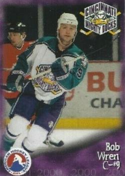 1999-00 Arnold Printing Cincinnati Mighty Ducks (AHL) #31 Bob Wren Front