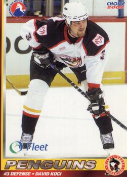 2001-02 Choice Wilkes-Barre/Scranton Penguins (AHL) #3 David Koci Front
