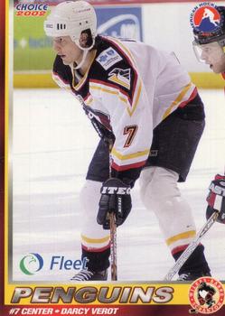 2001-02 Choice Wilkes-Barre/Scranton Penguins (AHL) #7 Darcy Verot Front