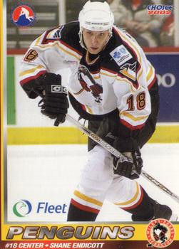 2001-02 Choice Wilkes-Barre/Scranton Penguins (AHL) #12 Shane Endicott Front