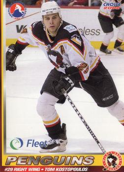 2001-02 Choice Wilkes-Barre/Scranton Penguins (AHL) #16 Tom Kostopoulos Front