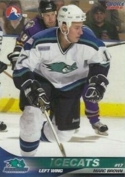 2001-02 Choice Worcester IceCats (AHL) #2 Marc Brown Front