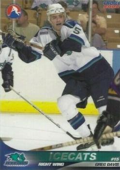 2001-02 Choice Worcester IceCats (AHL) #12 Greg Davis Front