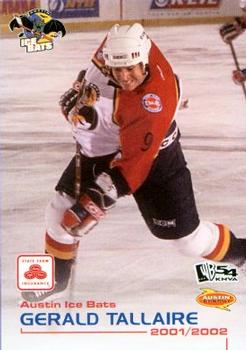 2001-02 Grandstand Austin Ice Bats (CHL) #NNO Gerald Tallaire Front