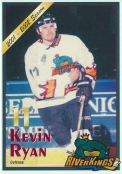 2001-02 Memphis RiverKings (CHL) #11 Kevin Ryan Front