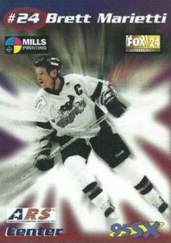 2001-02 Mills Printing South Carolina Stingrays (ECHL) #12 Brett Marietti Front