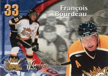 2001-02 Sorel Royaux (QSPHL) #NNO Francois Bourdeau Front
