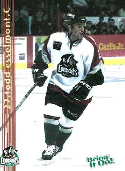 2001-02 Bakersfield Condors (WCHL) #NNO Todd Esselmont Front