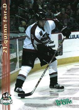2001-02 Bakersfield Condors (WCHL) #NNO Quinn Fair Front