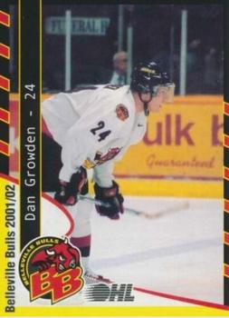 2001-02 Belleville Bulls (OHL) #8 Dan Growden Front